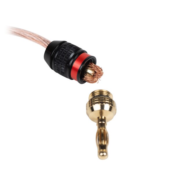Main product image for 6-Pairs 24K Gold Plated Banana Plug Solderless Compression Style with Non-conductive Shell091-3623